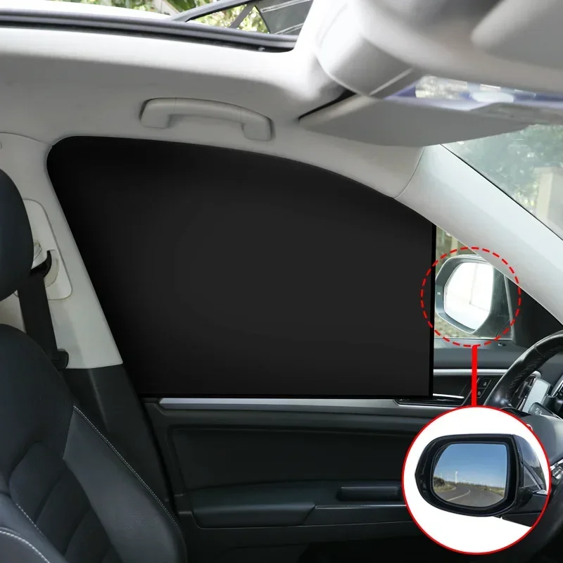 Universal Car Sunshade Window Heat Sunshade Insulation Cloth Cover Magnetic Suction Sunshade Car Side Windshield Sunshade