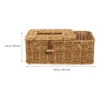 Large Size Woven Storage Box Tissue Holder Natural Paper Container Napkin Box Home Kitchen Bathroom ganization Housewares 5