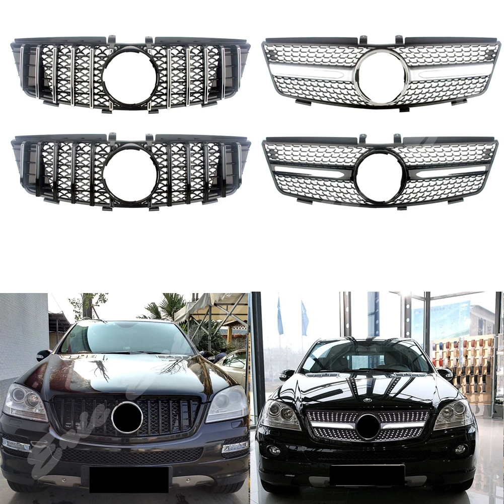 

Решетки для переднего бампера Mercedes-Benz W164 ML-Class ML280 ML320 ML350 ML420 ML500 2005 2006-2008 GT Diamond