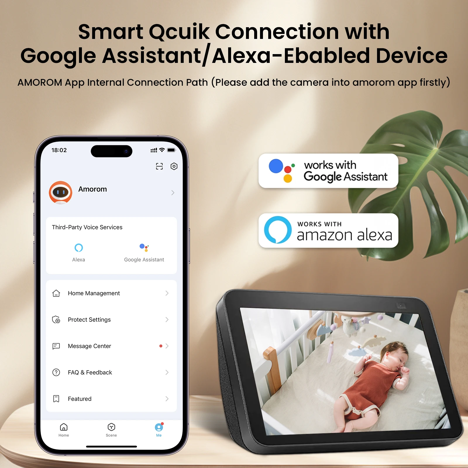 Amorom ǳ  IP ī޶,  1080P HD Ʈ , AI   ī޶, ˷ , ֿ  ̺ Ϳ