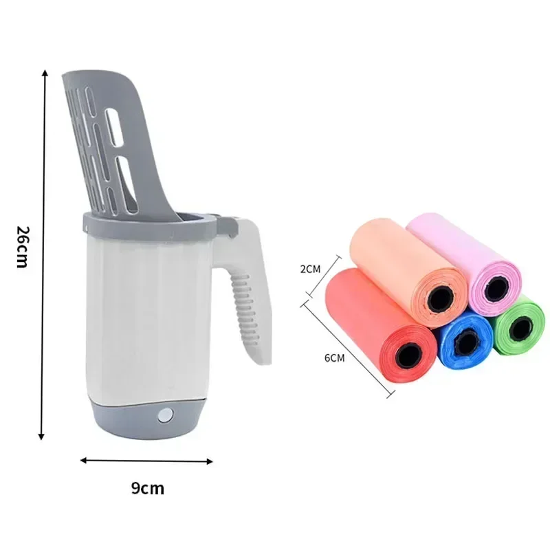 Self-Cleaning Cat Litter Scoop with Refill Bag for Effortless Pet Waste Management