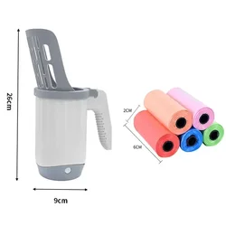 Self-Cleaning Cat Litter Scoop with Refill Bag for Effortless Pet Waste Management (Set A)