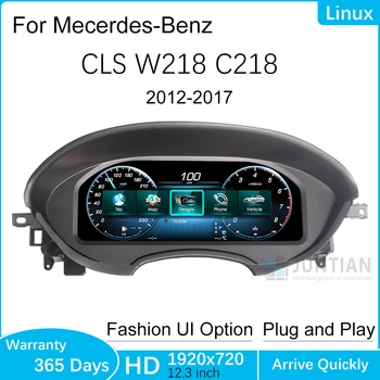 Panel de instrumentos digital LCD para Mercedes Benz CLS W218 2012-2017 con Carplay y Android Auto LHD 1