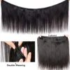 Luduna Straight Bundles Human Hair Brazilian Human Hair Bundles Remy Extensions 1/3/4 Bundle Deal Weave Double Weft Hair Weaving 4