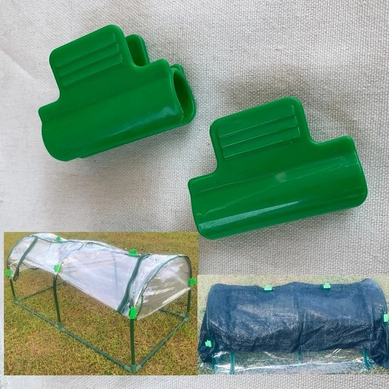 Description Picture 5 of item12Pcs Greenhouse Film Clamps Garden Tarpaulin Netting Tunnel Hoop Pipe Clamp Shed Row Cover Shading Frame Support Planting Tools