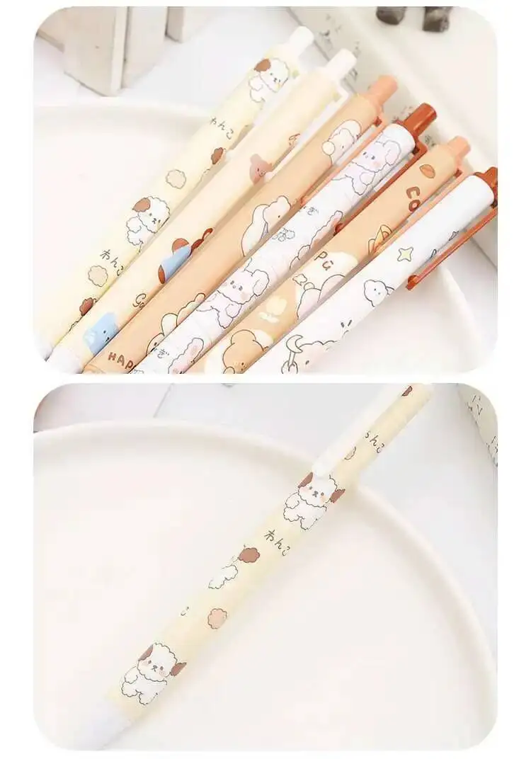 1 Stück Lytwtw's süßer Gelstift, kreatives Kaninchen, Bär, Presse, Büro, Geschenk, Schulbedarf, Schreibwaren, Kawaii, lustige Stifte – Detail 19
