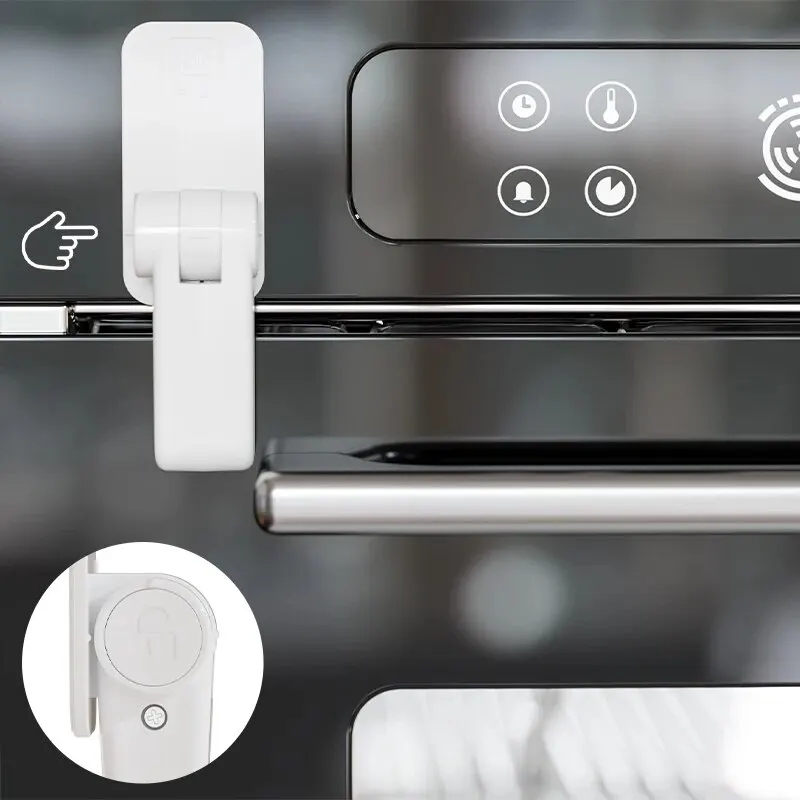 Cabinet Lock Child Lock Safety Lock Child Safety Locks Door Level Lock Door Handle Fixed Locks For Babies Anti-Door Opening Animal Kids Protection Oven Lock