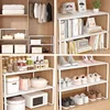 Stackable Telescopic Closet Shelf Retractable Expandable Wardrobe Divider Board  Adjustable Layered Partition Cabinet Organizer 4