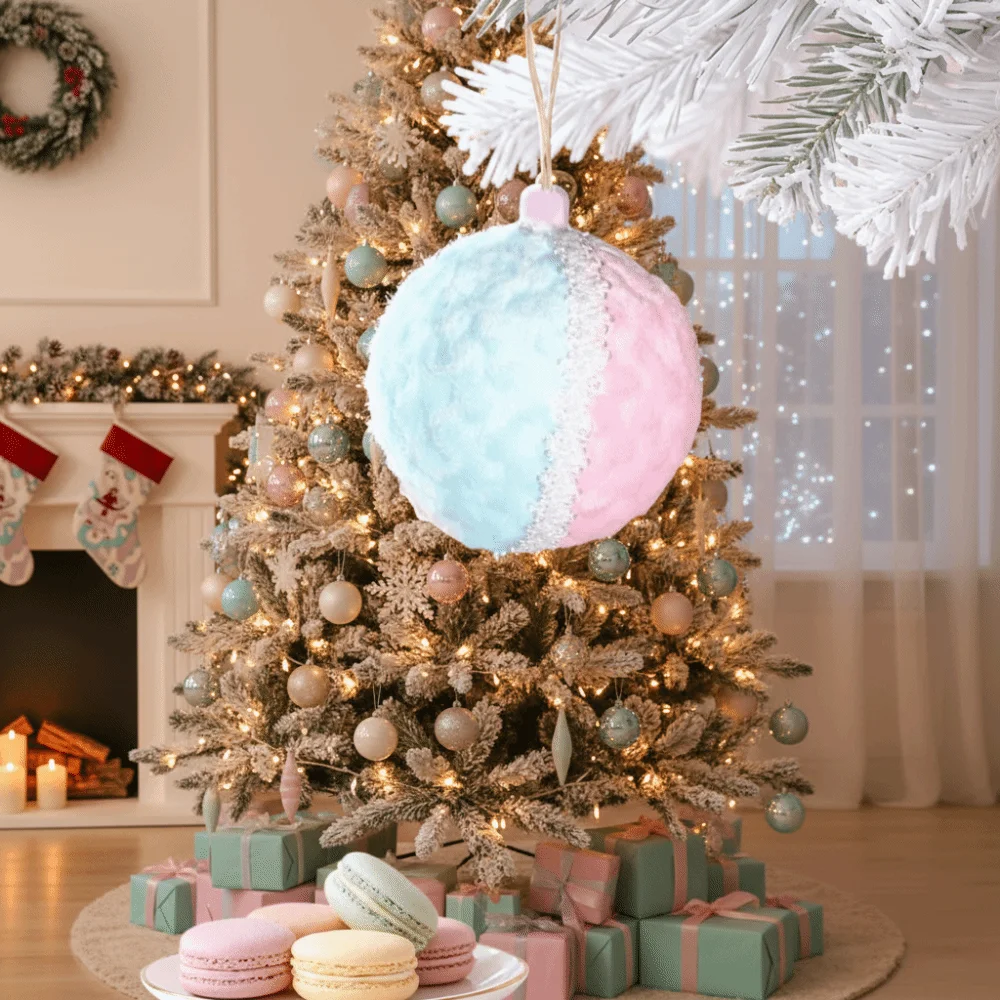 Home Decor Christmas Ball Decoration Exquisite Elegant Bell Wreath Pendant Hanging Party Decoration Gift