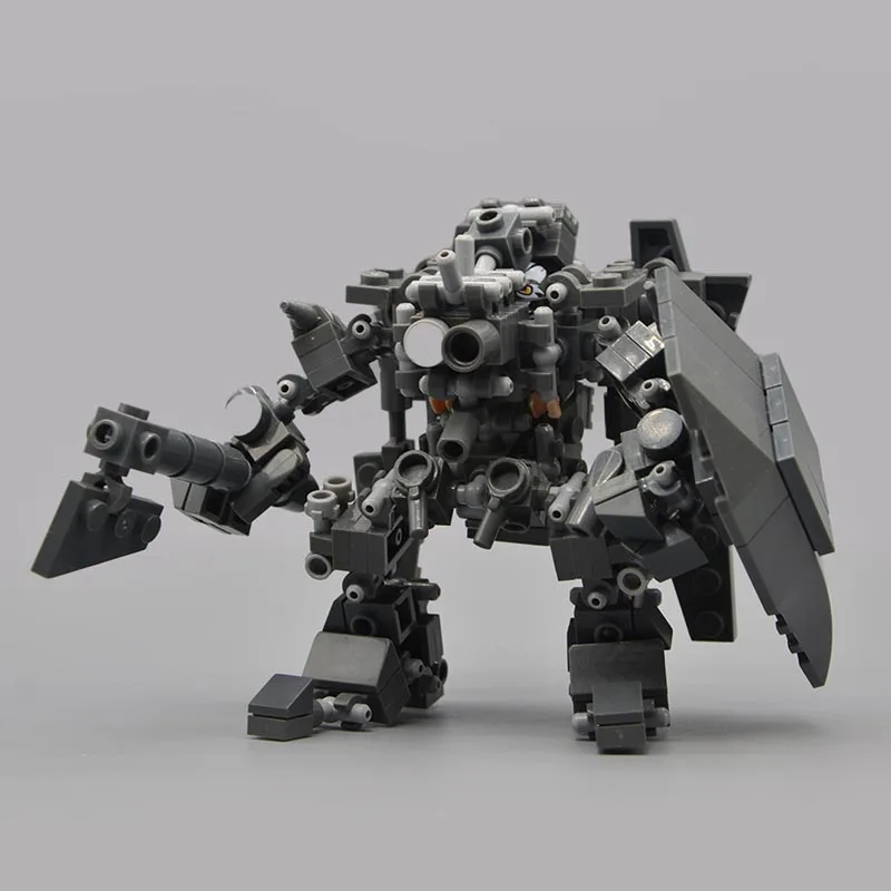 

Original Design MOC Mech Warrior Building Blocks Toys For Children Armor Robots Anime Figure Model Kids Action Figure Doll Toy