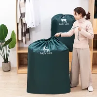Large Quilt Storage Drawstring Bag Household Wardrobe Bedding Clothing Sorting Bag Dustproof Moving Packing Bundle Mouth Bags 1