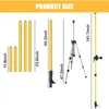 Laser Level Pole with Tripod,12 Ft./3.6m Adjustable Telescoping Pole with Head,Laser Level Tripod 2