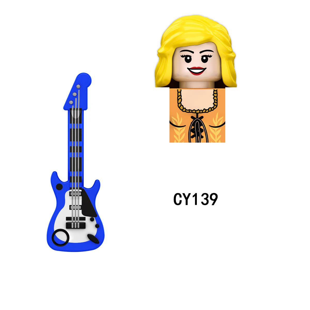 CY134 LG1015 싱어즈 빌딩 블록 소녀용 조립 브릭 액션 토이 피규어 어린이용 작은 인형