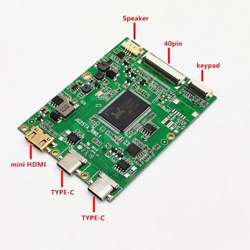 Edp Lcd Driver Board Tipo-c One Line Pass 40 Pin Edp para 15.6 Nv156hfm-t07 1920x1080 Controlador de Painel Kits Diy - Image 4