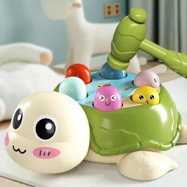Baby Musical Toy Whack-A-Mole Hammer 0 12 24 Months Kids Beat Animal Early Educational for Boys 1 Year Toddler Music Game Toy 1