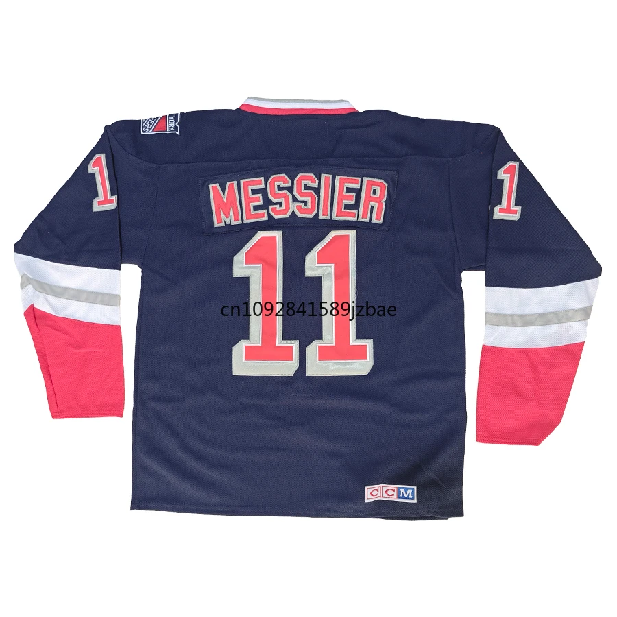 Ice Hockey Jerseys Wayne Gretzky Jersey American New York Retro Ice Hockey Jerseys 11 Mark Messier Jersey All Stitched Sport Sweater Us Mens M-3XL