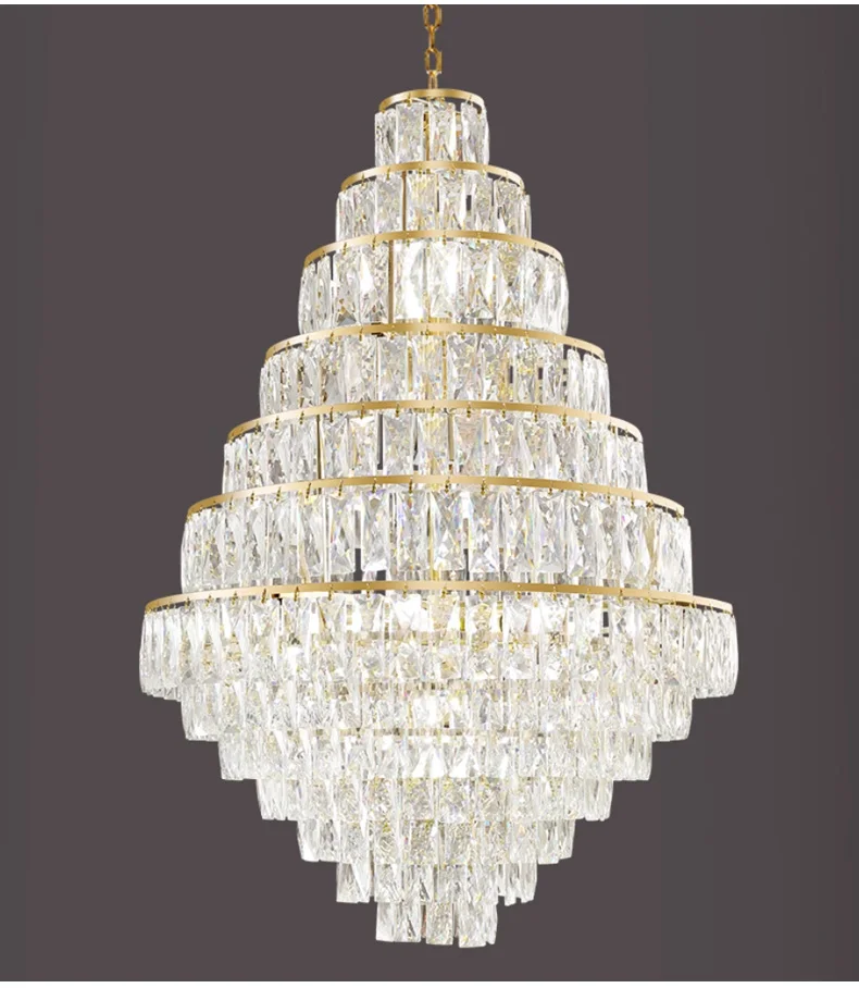 Lustre en cristal de luxe vue 8