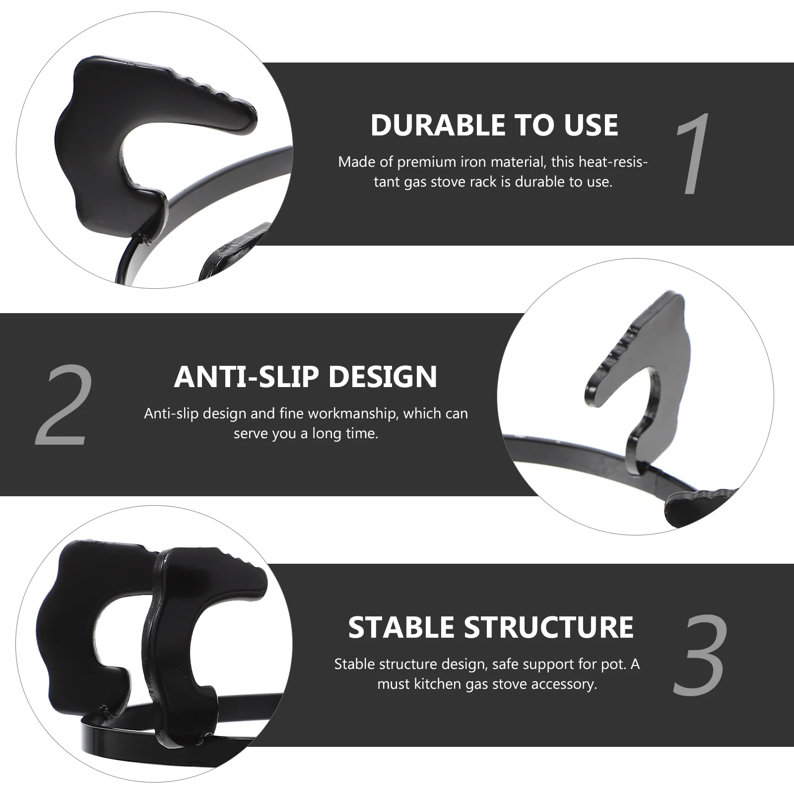 Gas stove accessories anti slip wok rack gas stove rack iron stove kitchen supply cookware parts accessories household gas dining bar