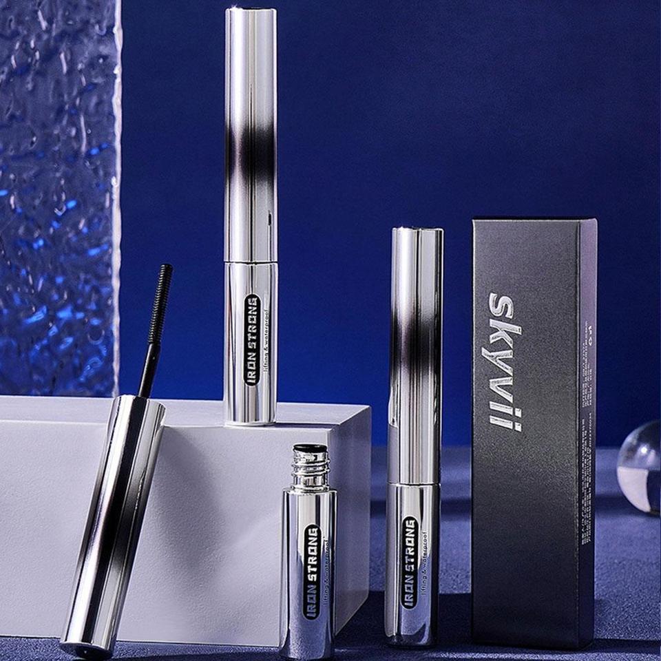 Metal Mascara Bristleless Metal Mascara Extra Slim Metal Mascara Long Lasting Eyelash Extensions Non Smudging Waterproof Mascara