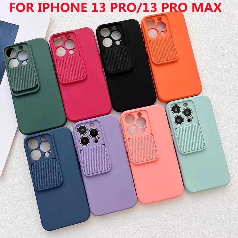 Camera Lens Protection Liquid Silicone Case on For iPhone 11 12 Pro Max 8 7 6 6s Plus Xr Xs Max X 13 12 Lens push and Pull Cover iphone 12 pro max phone case