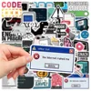 10/50PCS Funny Programming Meme Stickers Java JS Php Docker Html Cloud Language Decals Computer Laptop 404 Network Error Sticker 2