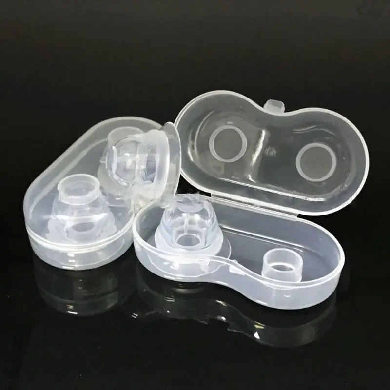 1 Pair Silicone Nipple Corrector Painless Nipple Sucker Puller Aspirator for Correction Flat Inverted Nipples 4