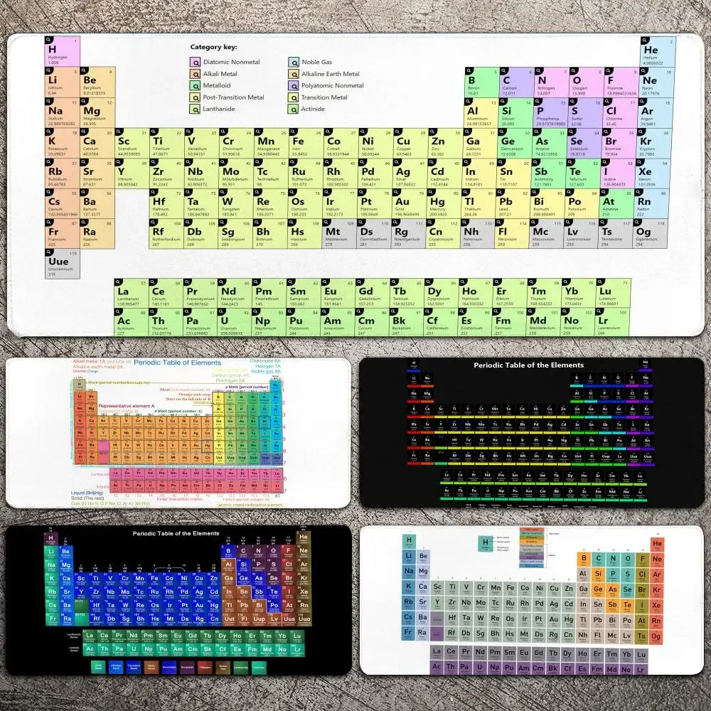 

Periodic Table Of The Elements Mousepad Large Gaming Mouse Pad LockEdge Thickened Computer Keyboard Table Desk Mat