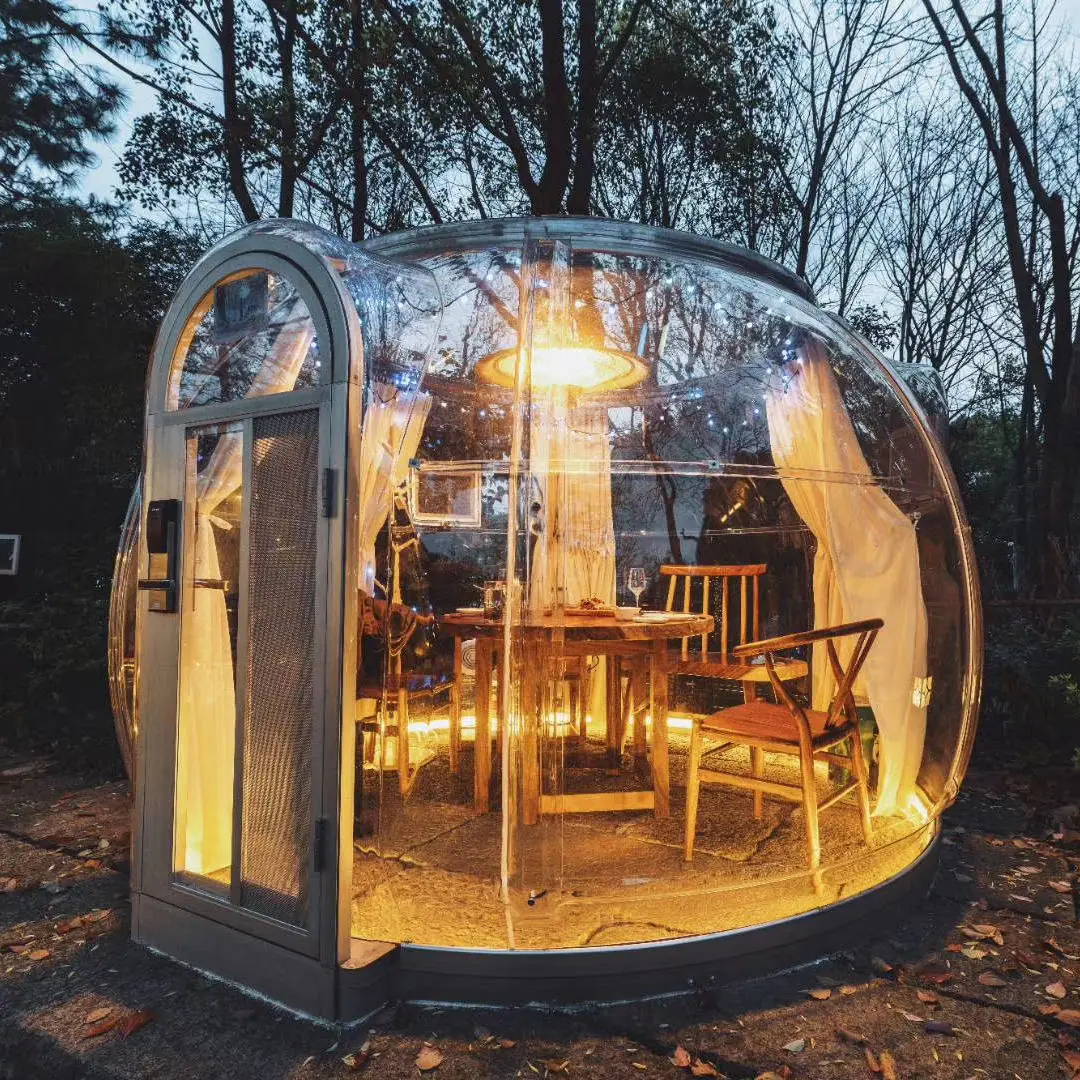 Outdoor Bubble Camping Transparent Starry Sky Dome Tent Igloo Tent Waterproof PC Dome Tent 5 years free warranty 4