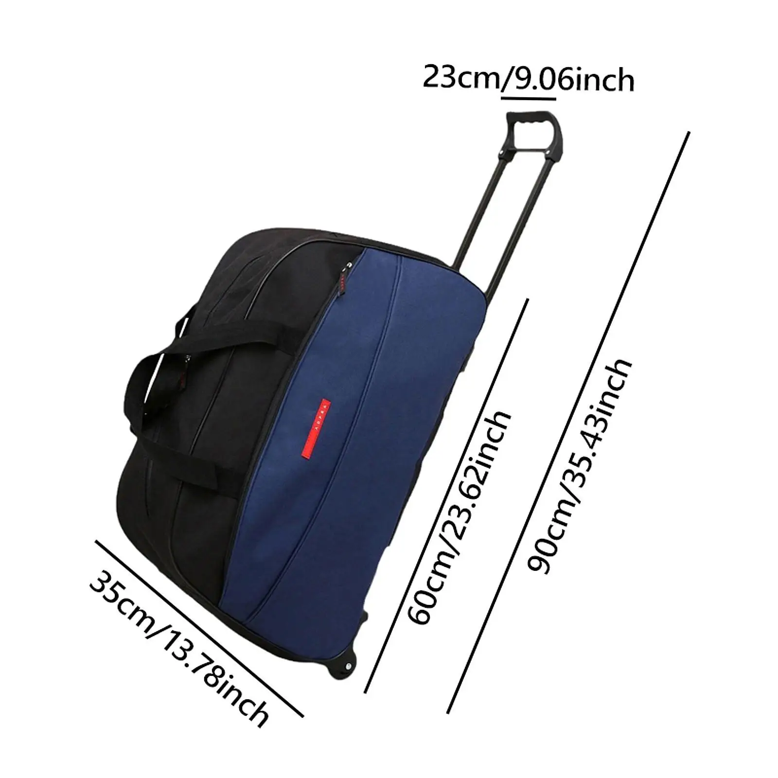Rolling Duffel Bag with Wheels Portable Garment Bag for Travel Sports Picnic