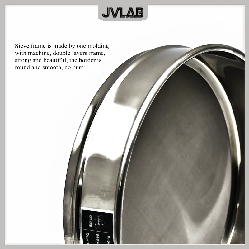 Analysis Sieve Lab Test Sieve Sampling Inspection Pharmacopeia Standard All Stainless Steel Diam.20cm 700 Mesh / 0.02mm