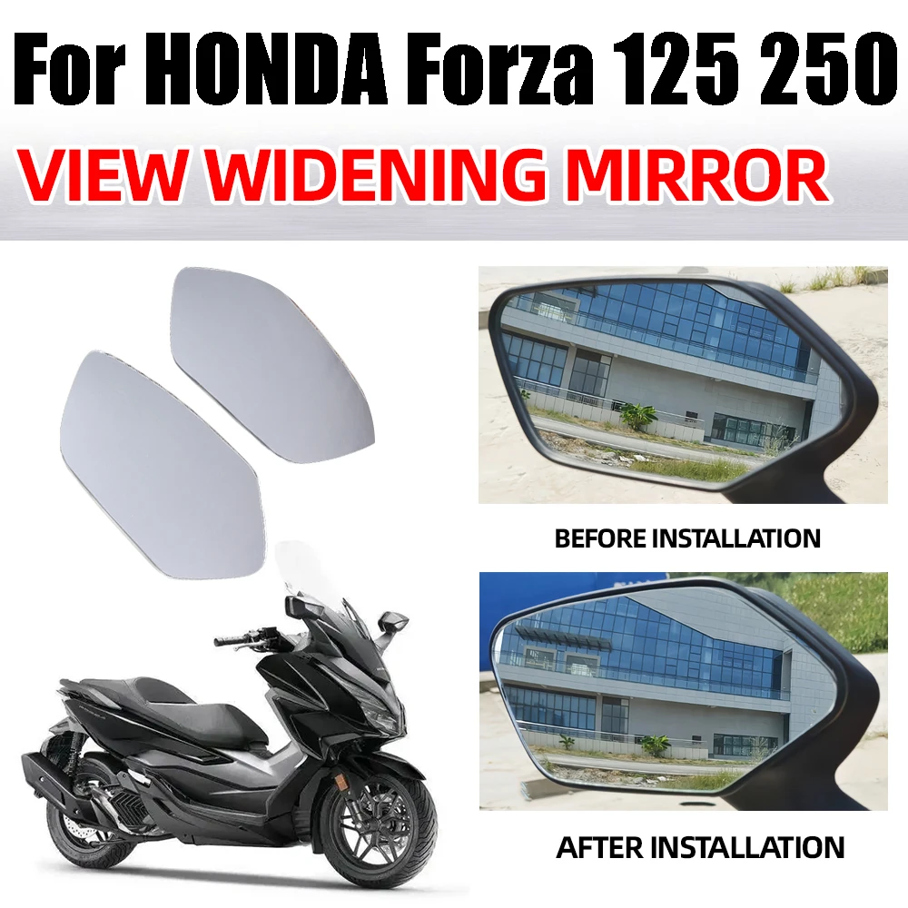 For Forza 350 Forza350 Convex Mirror 2023 2021 Forza300 Forza250 Forza 125 300 250 Increase Rearview Mirrors View Vision Lens 2