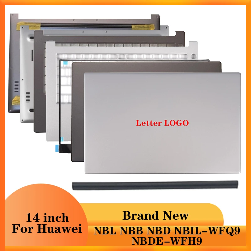 Nuova Cover posteriore LCD per Laptop/cornice anteriore/copertura per cerniere/poggiapolsi/custodia inferiore per Huawei Matebook D14 NBL NBB NBD NBIL-WFQ9 NBDE-WFH9