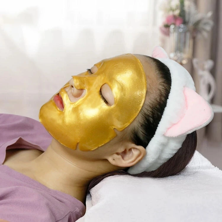 10pcs Crystal Collagen Gold Face Masks Beauty Skin Care Big Mask Anti-aging Hydrating Moisturizing Facial Mask for Face Care - Image 3