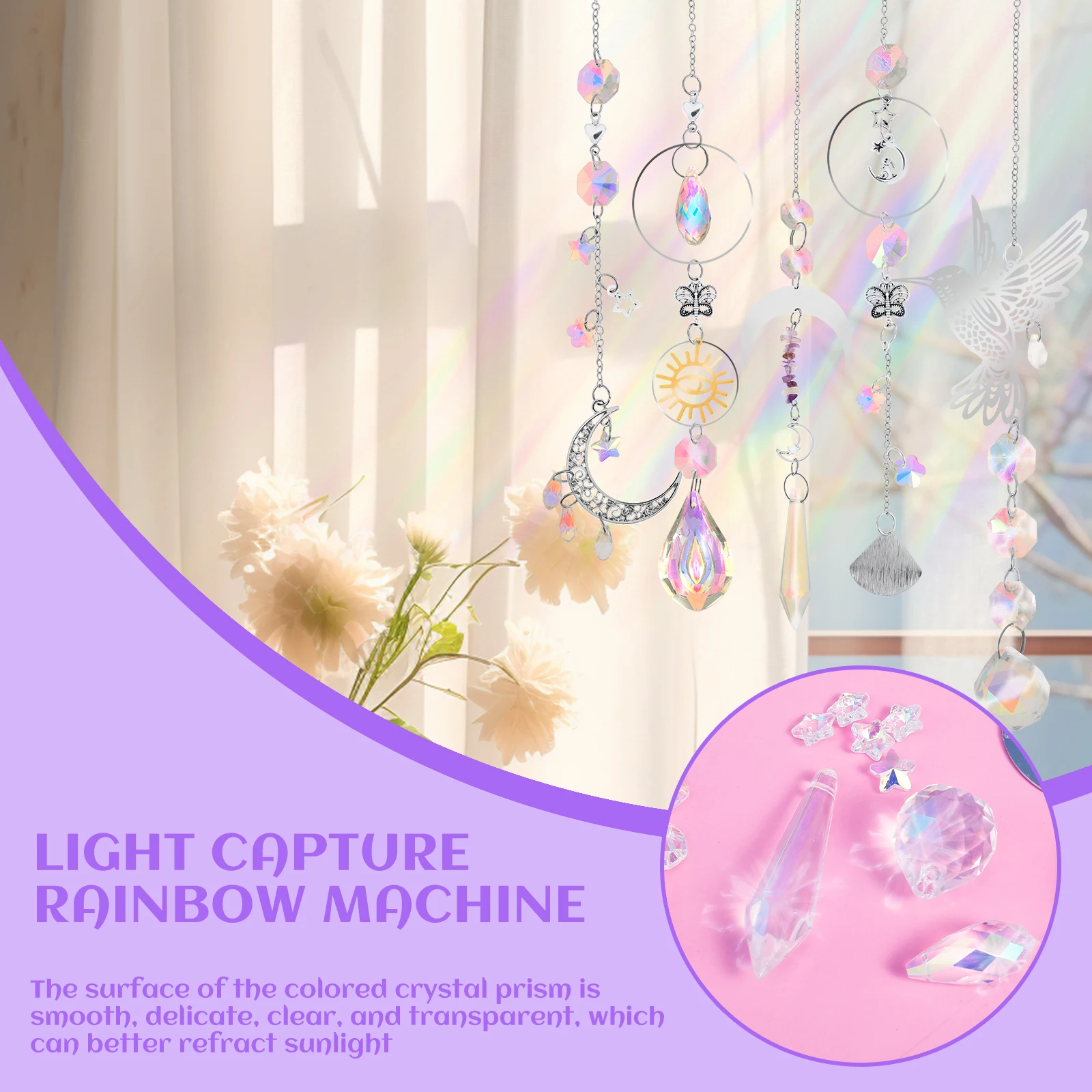 401Pcs DIY Suncatchers Beautiful Sun Catchers Making Kit Complete Suncatcher Making Set Creative DIY Suncatcher Kits Decorative