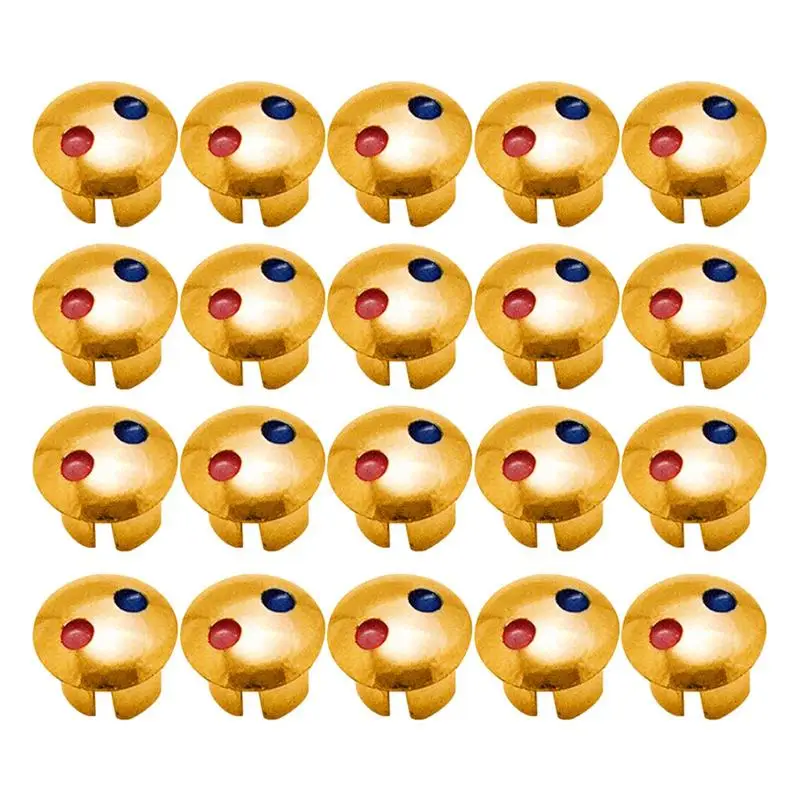 20pcs Faucet Handle Hot Cold Water Sign Red Blue Label Decoration Cover Kitchen Bathroom Mixer Tap Indicate For Faucet Handles