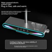 Smart Digital Display Shower Set Bathroom Rainfall Showers System Set Shower Faucet Full Set Booster Bath Nozzle 3