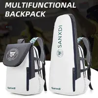 Foldable Tennis Paddle Backpack Large Capacity Handbag Tennis Bag Handheld Expandable Badminton Racket Bag Racquetball 1