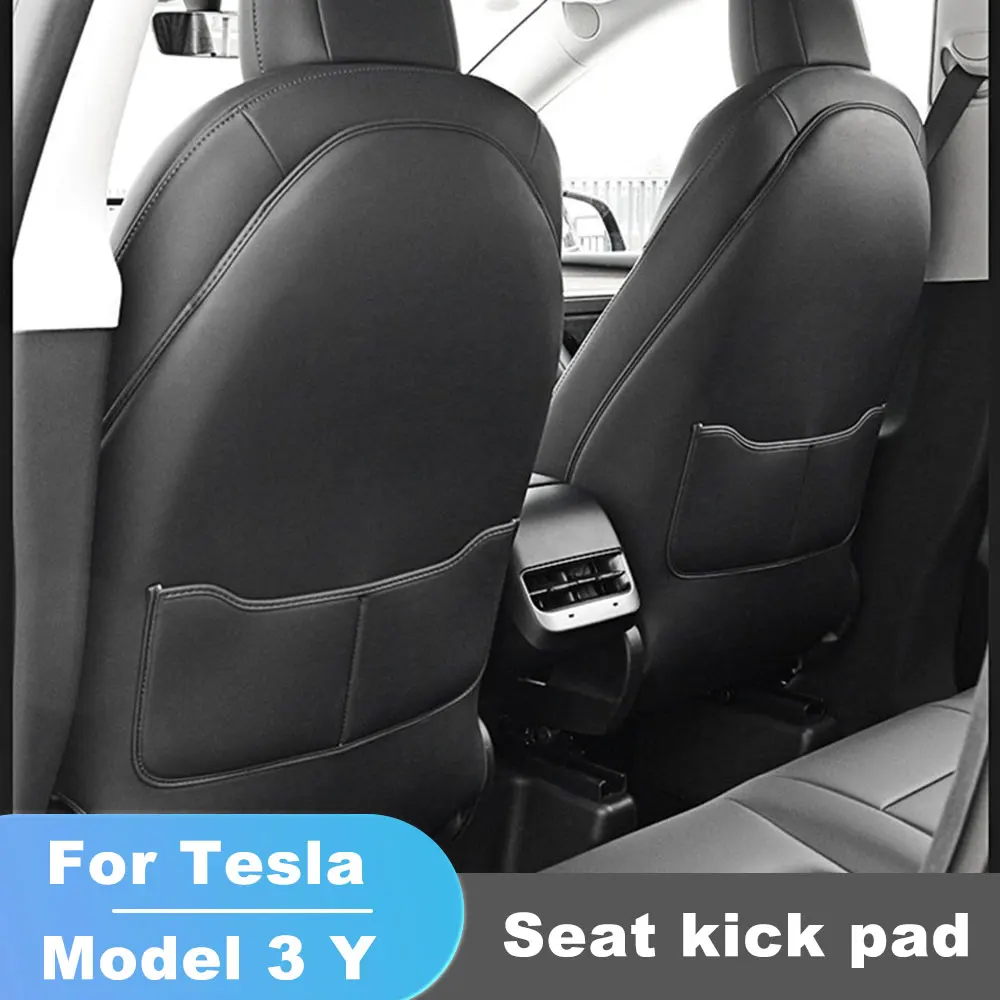 

For Tesla Model 3 model Y Seat Back Anti Kick Pad Protector mat Child Anti Dirty Interior Accessories Trim Decoration