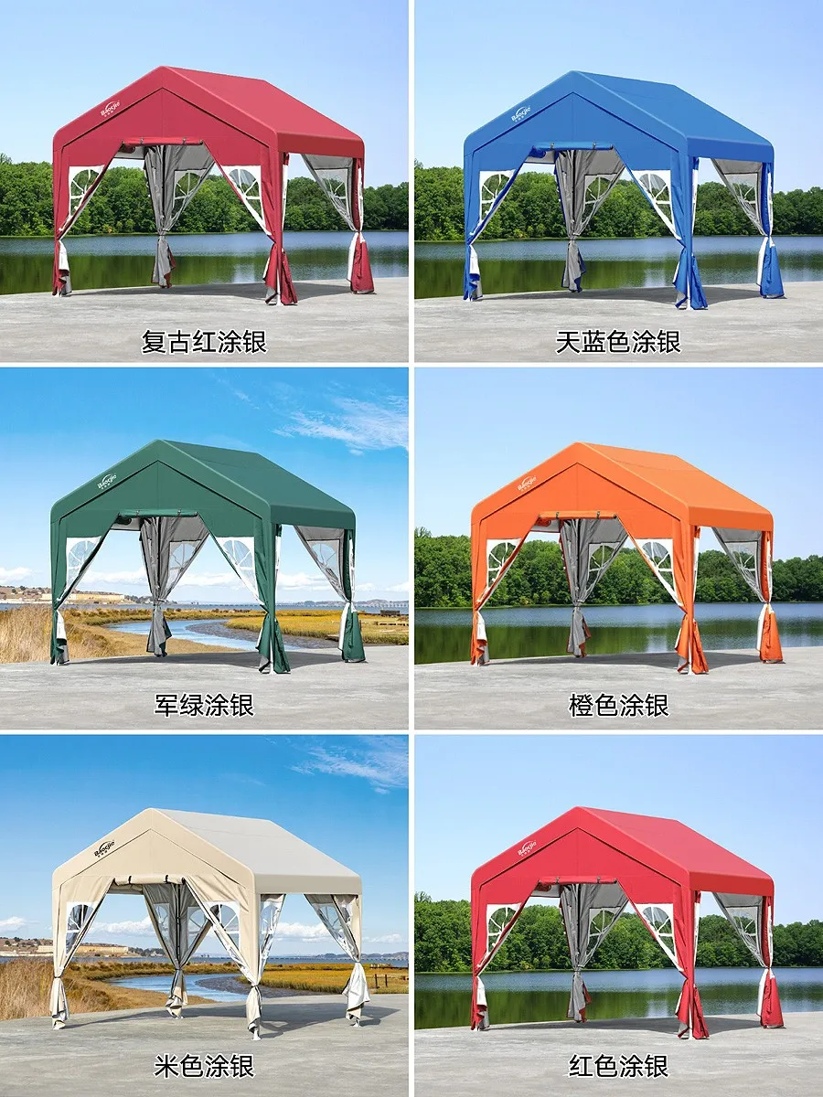 Capannone Per Bici Capannone Per Parcheggio Parasole Per Auto Per Uso Domestico Tendalino Per Stalla All'Aperto Protezione Solare Per Garage Mobile