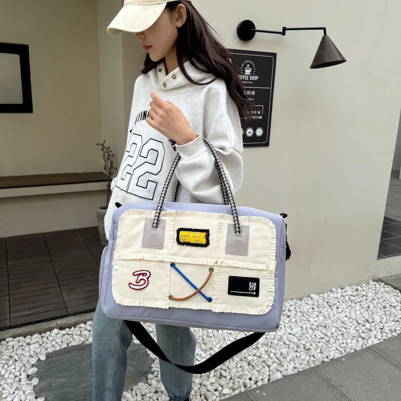 2024 New Travel Women Travel Bags Bag for Women's Leisure Large Capacity, Dry and Wet Separation Fitness Bag Single Crossbody