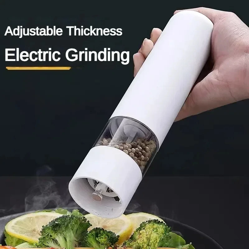 Electric Automatic Mill Pepper and Salt Grinder with LED Light Adjustable Coarseness Spice Grinder Kitchen Cooking Tool nut spice grinder salt and pepper grinder pepper grinder electric grinder herb spice grinder