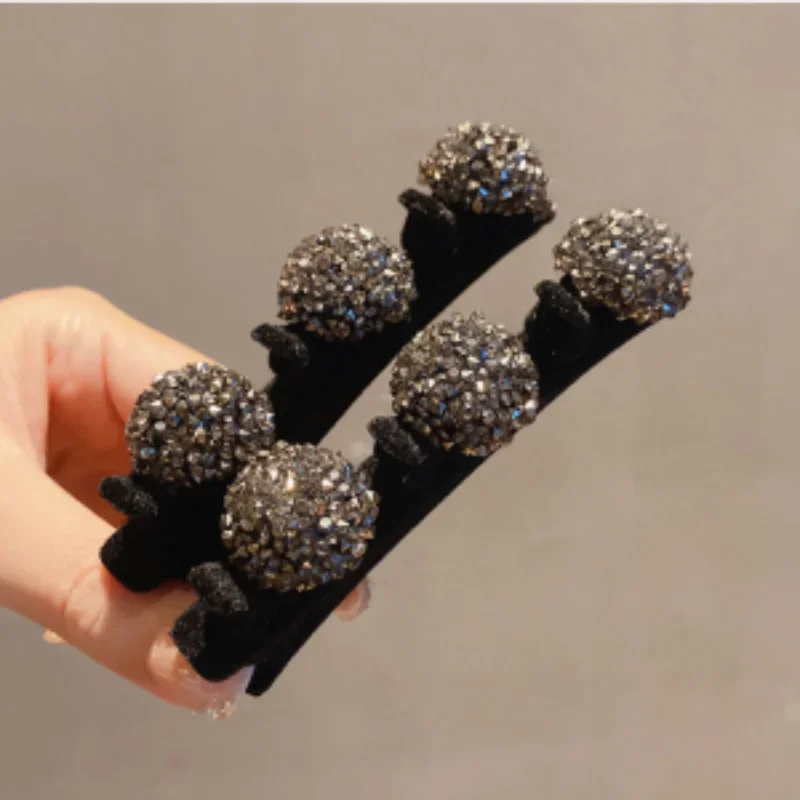 Fashionable Luxurious Rhinestone Side Clips Hair - Braiding Clips Side Bangs and Front - Forehead Broken - Hair Delicate