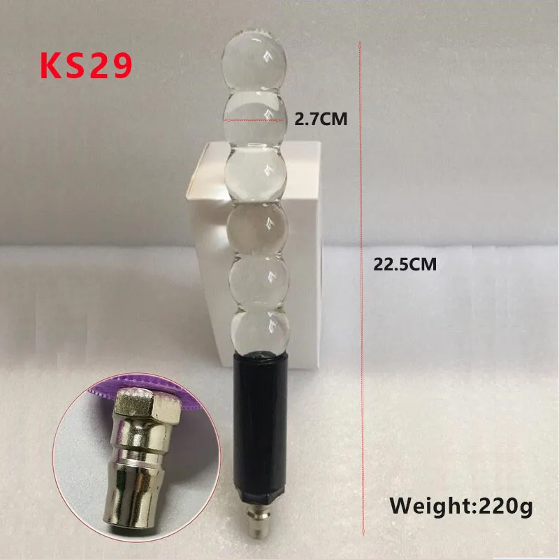 Glass Anal Dildos with Vac-u-Lock Interface Sex Machine Accessories Anus Plug Sex Toys for Women and Men