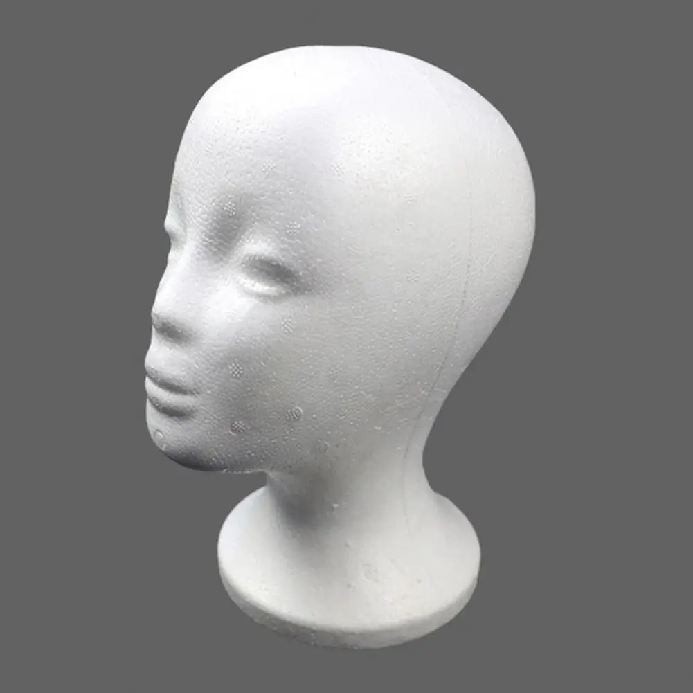 Useful Female Head Model DIY Foam Head Model Easy using Hat Display Stand Rack