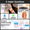 2025 New Smart Health Wristband Fitness Tracker Screenless Smart Watch for Men Women Sports Heart Rate Monitor Activity Bracelet 6