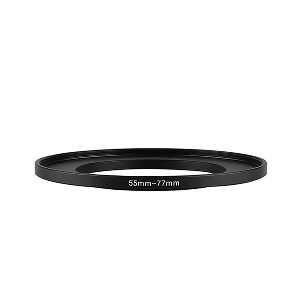 

Aluminum Black Step Up Filter Ring 55mm-77mm 55-77mm 55 to 77 Filter Adapter Lens Adapter for Canon Nikon Sony DSLR Camera Lens