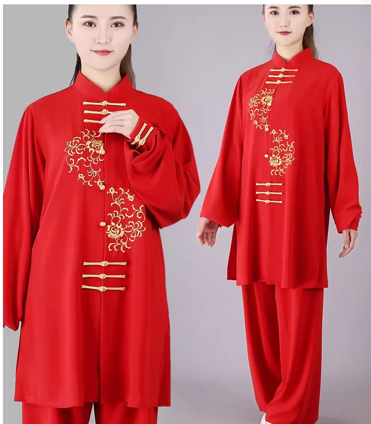 

Tai Chi clothing, spring and autumn embroidered morning practice clothing, martial arts practice clothing