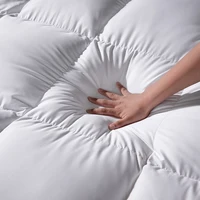 Матрас на гусином пуху 200*220 — толщина 6 см, антиаллергенный, с нулевыми стержнями пера, мощность заполнения 800+, все размеры — изображение 4