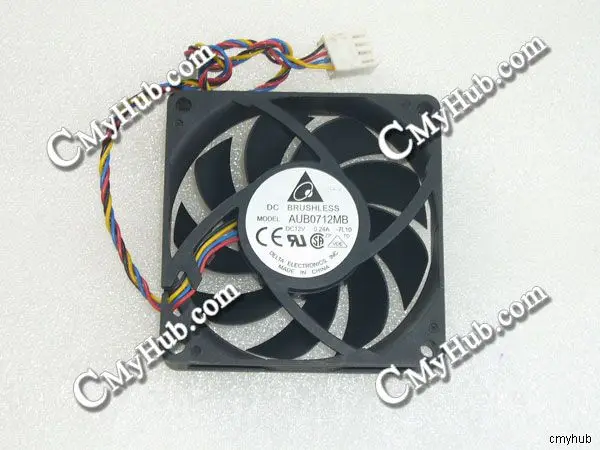 

Для DELTA AUB0712MB-7L10 12 В постоянного тока 7015 A 7 см 70 мм 70x70x15 мм 4-контактный охлаждающий вентилятор