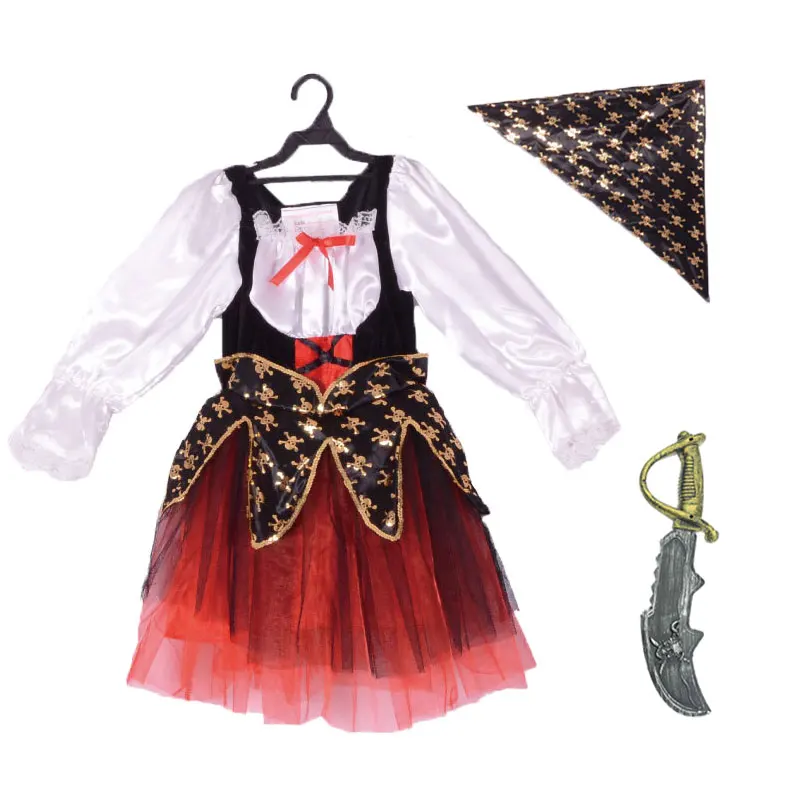Cosplay Costume Umorden Halloween Carnival Party Costume for Girl Girls Kids Children Pirate Costumes Fantasia Infantil